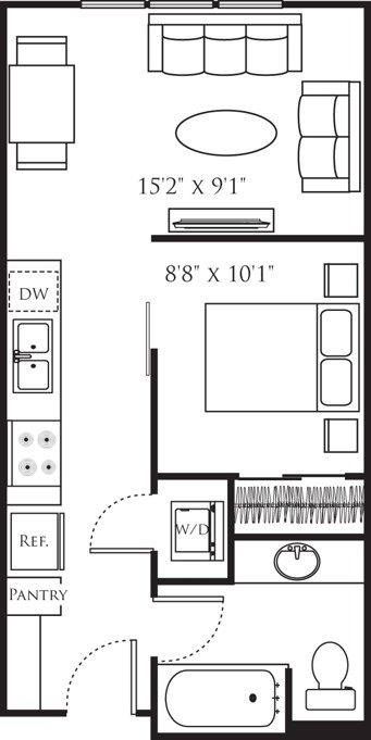 Floor plan layout diagram for UA2